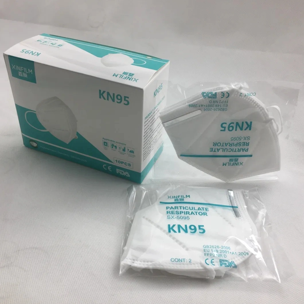 Disposable Nonwoven Kn95 Folding Half Face Mask for Self Use