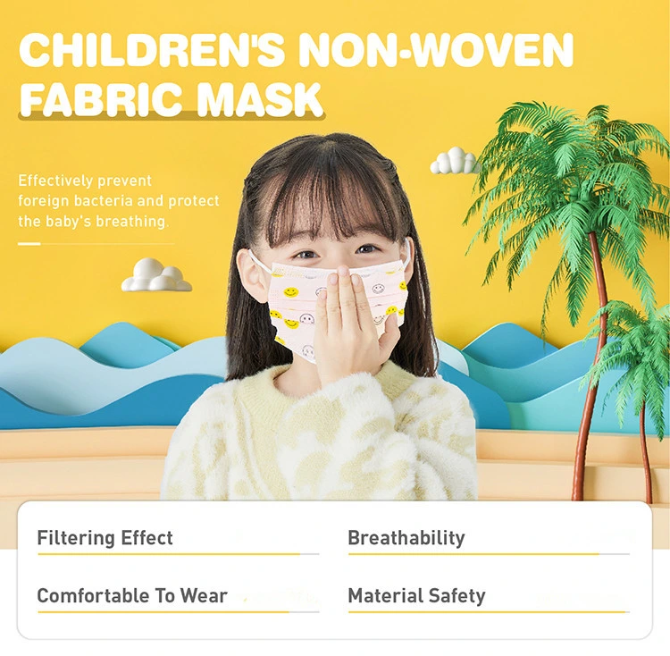 Children 3ply Non Woven Protective Face Mask