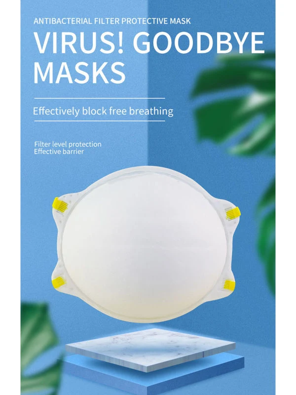 Professional Protective FFP3 Cup Shape Face Mask Without Valve