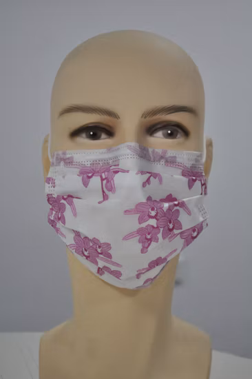 Surgical/Type Iir/Medical/Protective/Safety/Nonwoven 3ply/4ply Disposable Face Mask with Elastic Ear